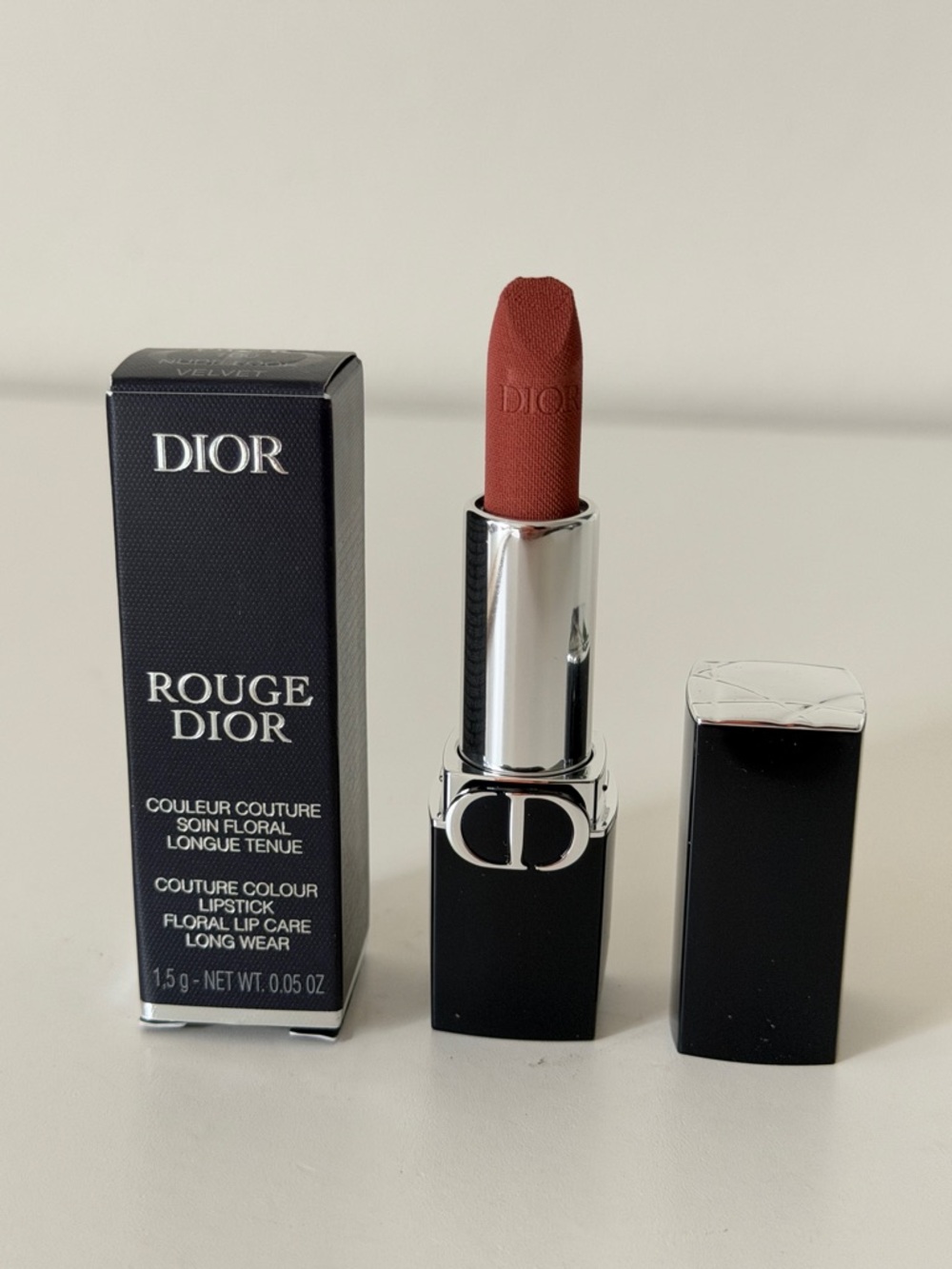Dior Rouge Dior Lipstick - Warm Brick Red - Picture 2 of 3